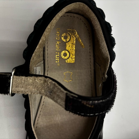 See Kai Run Girls Shoes Mary Jane Toddler Patent Hook Loop Strap Black Size 10 - Picture 6 of 9